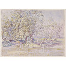 Watercolour - Cattle on the Stour, Dedham; Recording Britain Collection