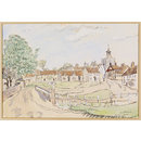 Finchingfield; Recording Britain Collection (Watercolour)