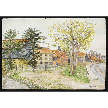 Watercolour - Canon's Maltings, Ware; Recording Britain Watercolour - Canon's Maltings, Ware; Recording Britain