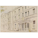 Wellesley House, Cirencester; Recording Britain (Watercolour) Wellesley House, Cirencester; Recording Britain (Watercolour)