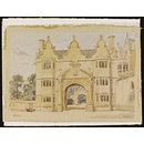 Entrance to Stanway House; Recording Britain (Watercolour) Entrance to Stanway House; Recording Britain (Watercolour)