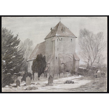 Drawing - Pamber Priory; Recording Britain Drawing - Pamber Priory; Recording Britain