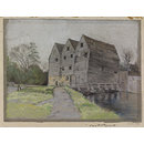 Godmanchester Mill; Recording Britain (Drawing)