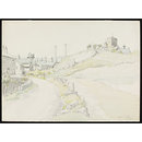 The church and village of Lumb; Recording Britain (Watercolour)