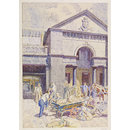 Covent Garden Market, London; Recording Britain (Watercolour)
