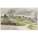 Askham Village, Westmorland; Recording Britain (Watercolour)