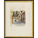 Eleanor's Cross, Geddington; Recording Britain (Watercolour)