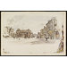 Watercolour - High Street and Rutland Arms, Newmarket; Recording Britain