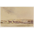Fields and Woods South of Ditchling; Recording Britain (Watercolour)