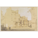 Regency Brighton; Street off North Road; Recording Britain (Drawing)