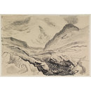 Mewslade Bay, Gower, Glamorganshire; Recording Britain (Drawing) Mewslade Bay, Gower, Glamorganshire; Recording Britain (Drawing)