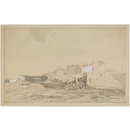 The Fish Market, Brighton; Recording Britain (Drawing)