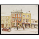 Rural District Council Office and Shops, High Street, Malmesbury; Recording Britain (Watercolour)