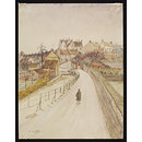 The Goose Bridge, Malmesbury; Recording Britain (Watercolour)