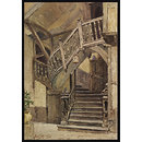 Staircase of a former Inn, "The Plume of Feathers," Queen Street, Salisbury; Recording Britain; Staircase, Queen Street, Salisbury (Watercolour) Staircase of a former Inn, "The Plume of Feathers," Queen Street, Salisbury; Recording Britain; Staircase, Queen Street, Salisbury (Watercolour)