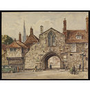 St. Ann's Gate, Salisbury; Recording Britain (Watercolour) St. Ann's Gate, Salisbury; Recording Britain (Watercolour)
