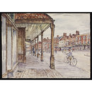 The High Street, Marlborough, from near the Town Hall; Recording Britain (Watercolour)