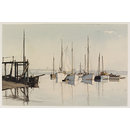 Newhaven Harbour, Sussex; Recording Britain (Watercolour)