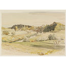 The Terne at Knightwick; Recording Britain (Watercolour)
