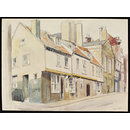 Tudor Houses, Church Street, Whitby; Recording Britain (Watercolour) Tudor Houses, Church Street, Whitby; Recording Britain (Watercolour)