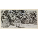 River Lane, Petersham; Recording Britain (Drawing)