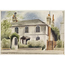 Blake's Cottages, Park Lane, Croydon; Recording Britain (Watercolour)