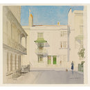 Regency Brighton: Houses in Russell Square, Sussex; Recording Britain (Watercolour)