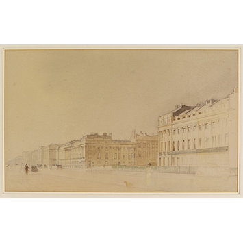 Watercolour - Brunswick Terrace, Hove; Recording Britain Watercolour - Brunswick Terrace, Hove; Recording Britain