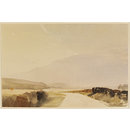 The Southdown, Underhill Road; Westwards towards Clayton; Recording Britain (Watercolour)