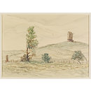 Brangwyn's Mill, Winchelsea, Sussex; Recording Britain (Watercolour)
