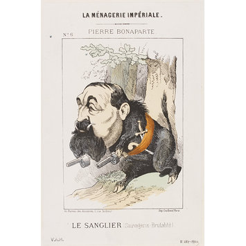 Print - Pierre Bonaparte Le Sanglier (Sauvagerie-Brutalité); La Ménagerie Impériale Print - Pierre Bonaparte Le Sanglier (Sauvagerie-Brutalité); La Ménagerie Impériale