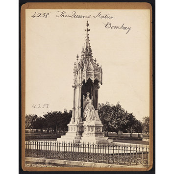 Photograph - The Queen's Statue.  Bombay