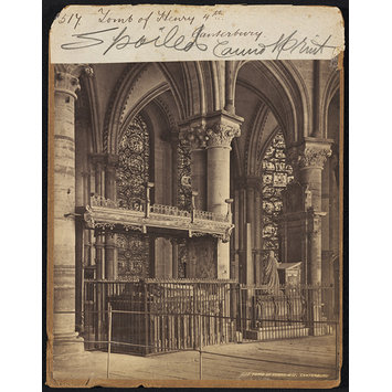 Photograph - Tomb of Henry 4th.  Canterbury