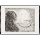 St. Clare offering marzipan to St. Francis (Print) St. Clare offering marzipan to St. Francis (Print)
