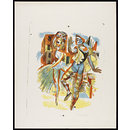 Two Harlequin Figures (Print) Two Harlequin Figures (Print)