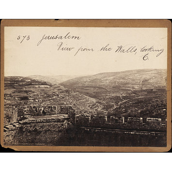 Photograph - Jerusalem. View from the Walls, looking E. Photograph - Jerusalem. View from the Walls, looking E.