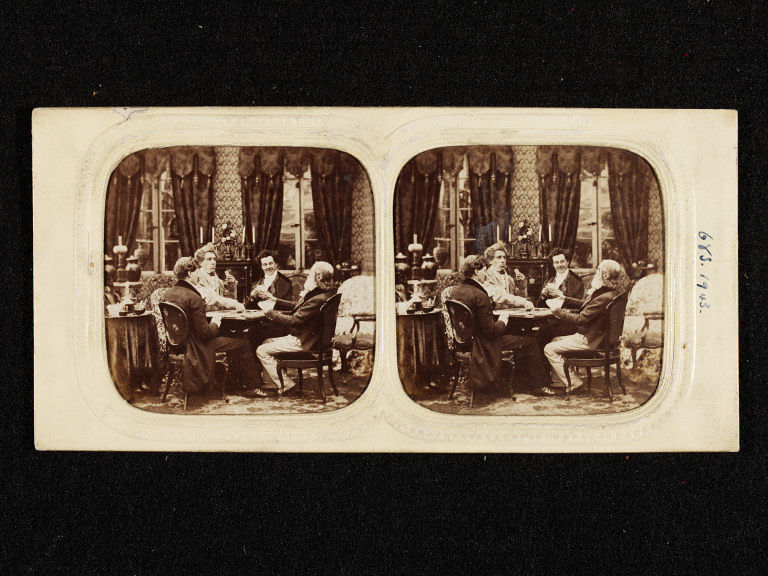 stereographic photo on an interior scene