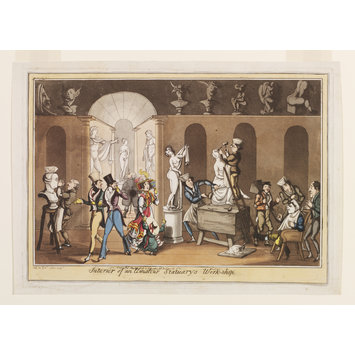 Print - Interior of an Amateur Statuary's Workshop