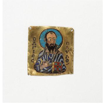 Enamelled plaque - St Paul