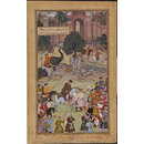 The Governor of Gagraun Delivers up the Keys of his Fort to Akbar (Painting)