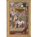 Dancers from Malwa Perform before Akbar (Painting)