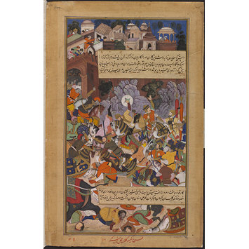 Painting - The Heroic Death in Battle of Rani Durgavati Painting - The Heroic Death in Battle of Rani Durgavati