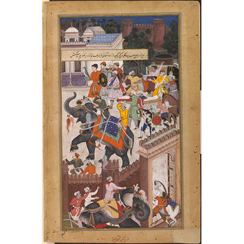 Painting - The Submission of the rebel brothers Ali Quli and Bahadur Khan Painting - The Submission of the rebel brothers Ali Quli and Bahadur Khan