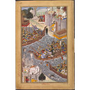 Painting - Battle Scene with Boats on the Ganges