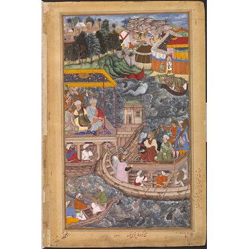Painting - An Interview between Mu'nim Khan and Khan Zaman in a Boat on the Ganges Painting - An Interview between Mu'nim Khan and Khan Zaman in a Boat on the Ganges