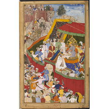 Painting - Rai Surjan Hada making Submission to Akbar Painting - Rai Surjan Hada making Submission to Akbar