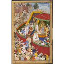 Rai Surjan Hada making Submission to Akbar (Painting)