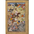 Akbar watches the purification of the Kukur talab near Nagor (Painting)