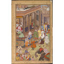 The ambassadors of Mirza Shahrukh pay homage to Akbar (Painting) The ambassadors of Mirza Shahrukh pay homage to Akbar (Painting)