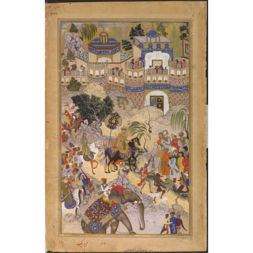 Painting - Akbar's Triumphant Entry into Surat Painting - Akbar's Triumphant Entry into Surat
